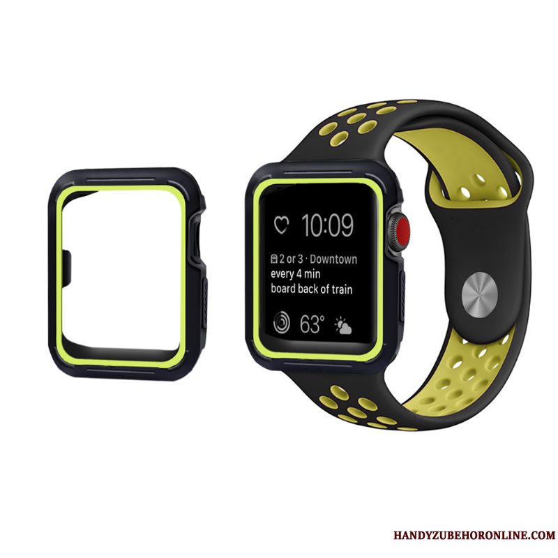Etui Apple Watch Series 3 Silikone Anti-fald Lilla, Cover Apple Watch Series 3 Beskyttelse