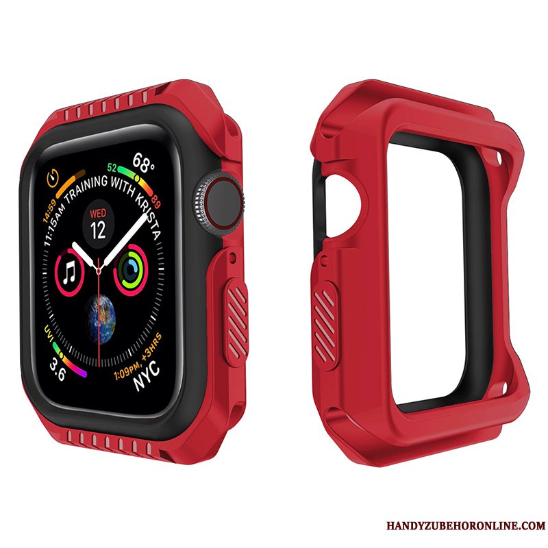 Etui Apple Watch Series 3 Silikone Anti-fald Lilla, Cover Apple Watch Series 3 Blød