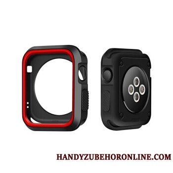 Etui Apple Watch Series 3 Silikone Bicolored Grøn, Cover Apple Watch Series 3 Beskyttelse Hvid