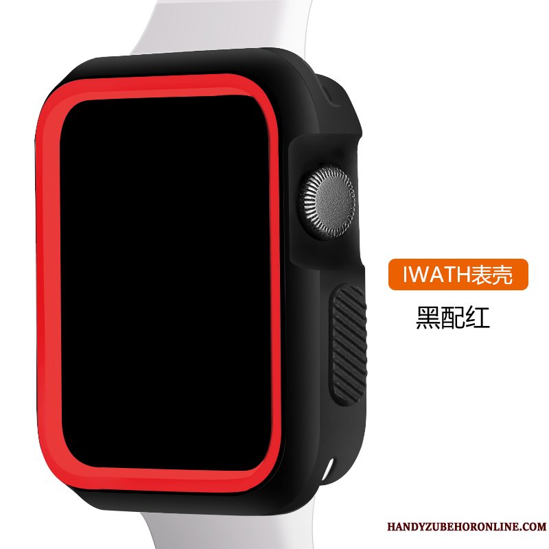 Etui Apple Watch Series 3 Silikone Grøn Sport, Cover Apple Watch Series 3 Tasker Bicolored Sort