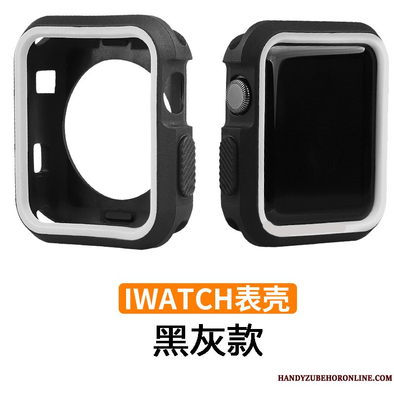 Etui Apple Watch Series 3 Silikone Hærdning Trend, Cover Apple Watch Series 3 Tasker Tynd Grå