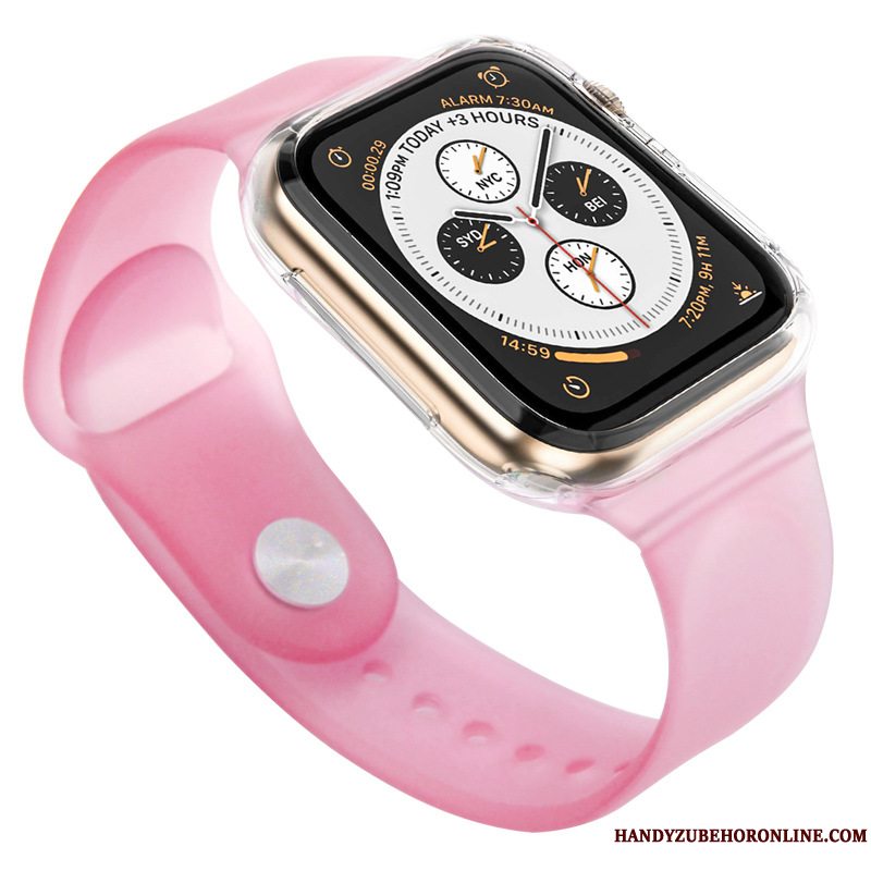 Etui Apple Watch Series 3 Silikone Sort Bicolored, Cover Apple Watch Series 3 Beskyttelse Sport