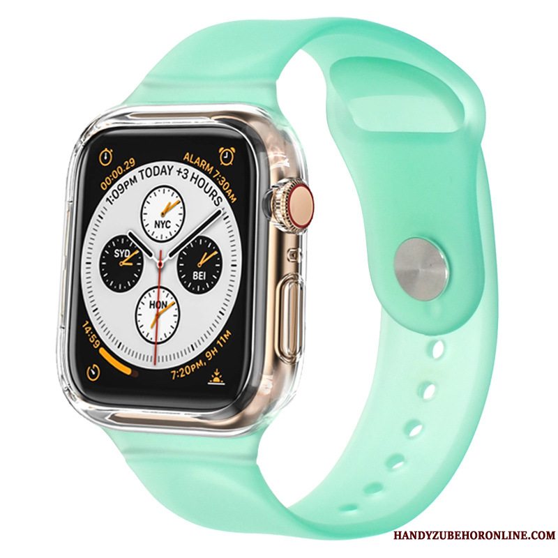 Etui Apple Watch Series 3 Silikone Sort Bicolored, Cover Apple Watch Series 3 Beskyttelse Sport