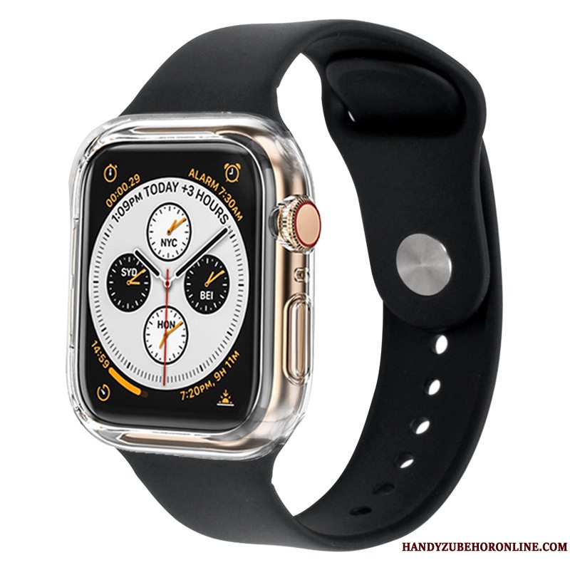 Etui Apple Watch Series 3 Silikone Sort Bicolored, Cover Apple Watch Series 3 Beskyttelse Sport