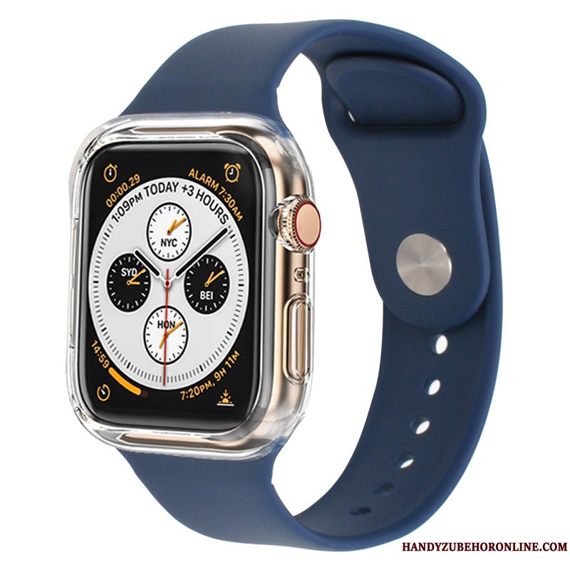 Etui Apple Watch Series 3 Silikone Sort Bicolored, Cover Apple Watch Series 3 Beskyttelse Sport