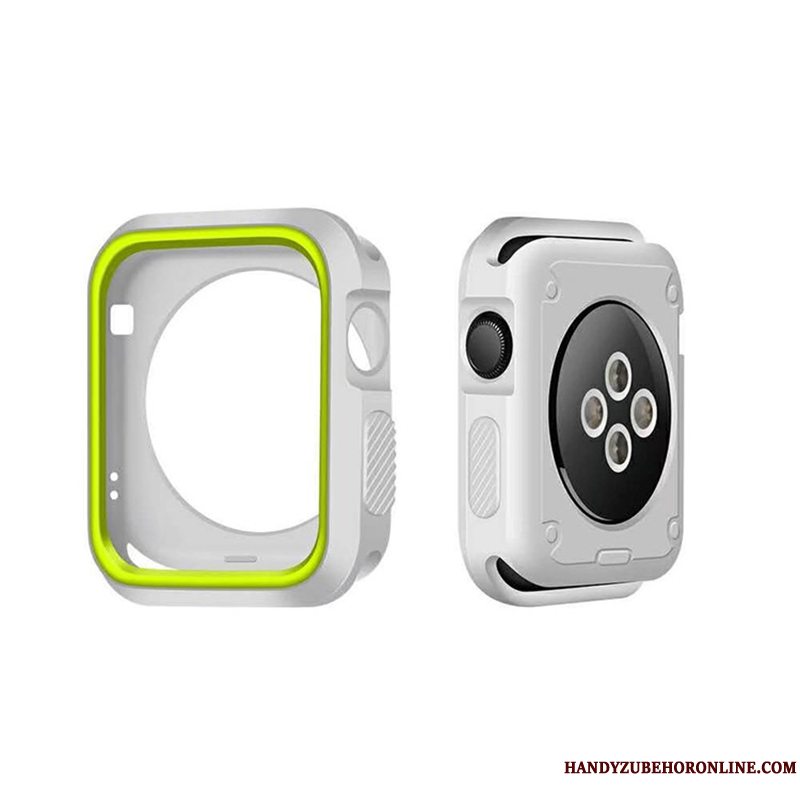 Etui Apple Watch Series 4 Beskyttelse Anti-fald Grøn, Cover Apple Watch Series 4 Blød Ramme Tilbehør