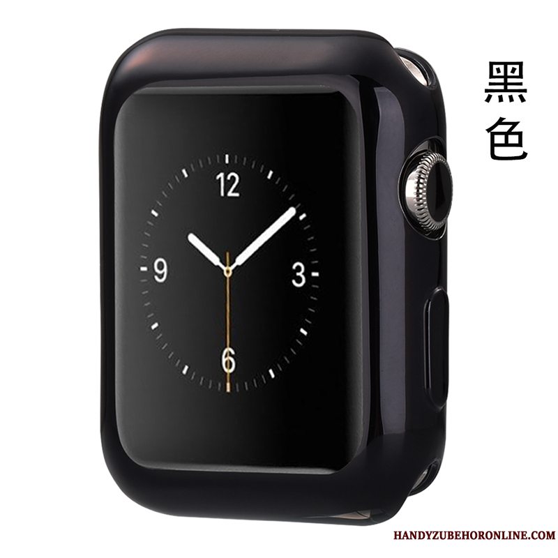 Etui Apple Watch Series 4 Beskyttelse Anti-fald Sort, Cover Apple Watch Series 4 Tasker Tynd Belægning