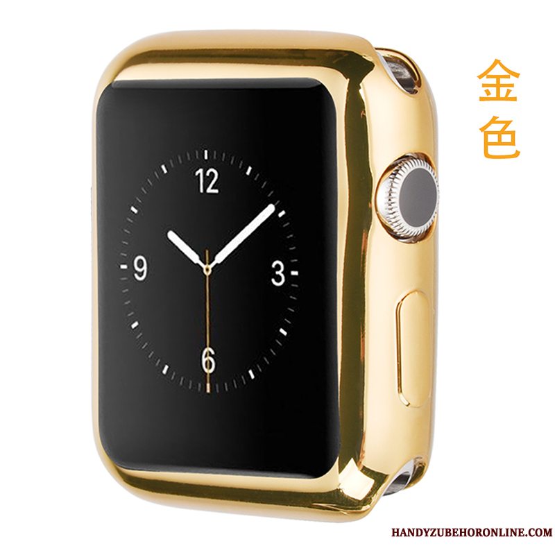 Etui Apple Watch Series 4 Beskyttelse Anti-fald Sort, Cover Apple Watch Series 4 Tasker Tynd Belægning