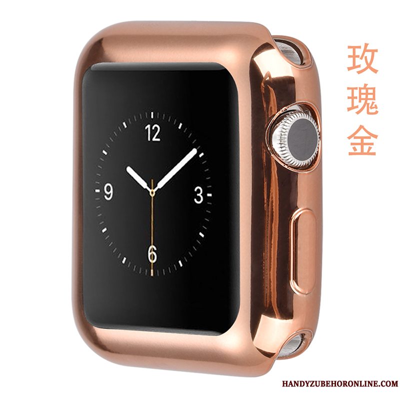 Etui Apple Watch Series 4 Beskyttelse Anti-fald Sort, Cover Apple Watch Series 4 Tasker Tynd Belægning