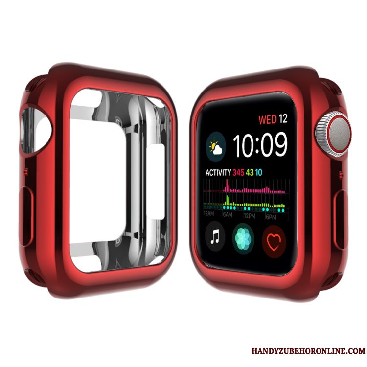 Etui Apple Watch Series 4 Blød Belægning Lyserød, Cover Apple Watch Series 4 Tasker Pu