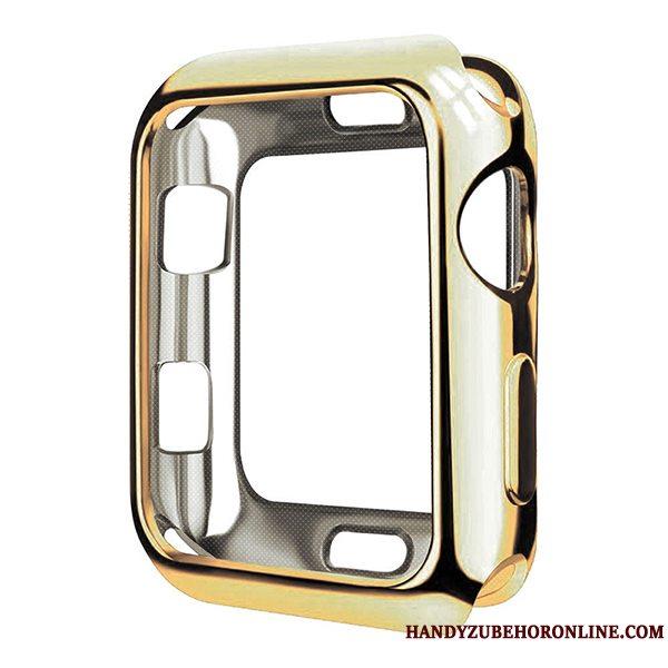 Etui Apple Watch Series 4 Blød Belægning Rød, Cover Apple Watch Series 4 Beskyttelse Gennemsigtig Tynd