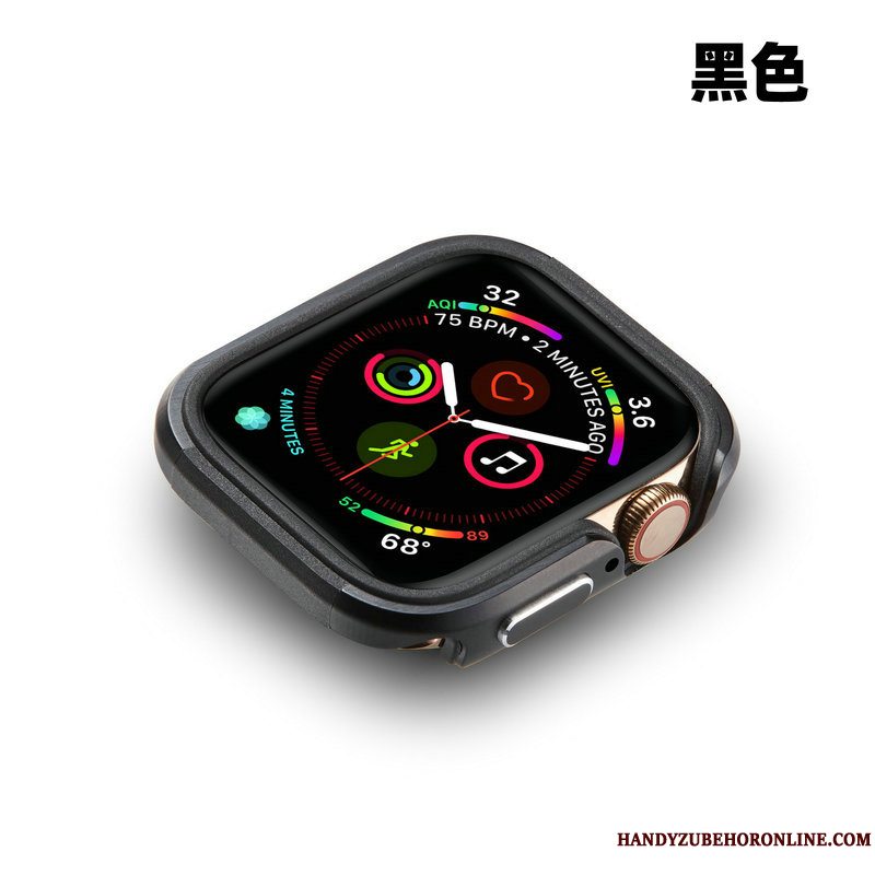 Etui Apple Watch Series 4 Metal Anti-fald Guld, Cover Apple Watch Series 4 Beskyttelse Ramme