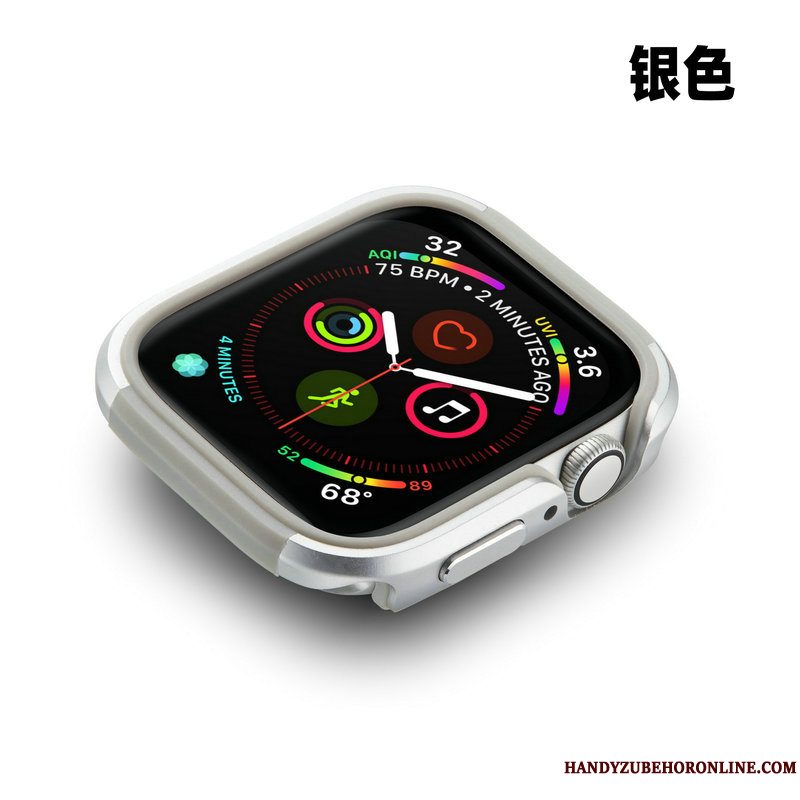 Etui Apple Watch Series 4 Metal Anti-fald Guld, Cover Apple Watch Series 4 Beskyttelse Ramme