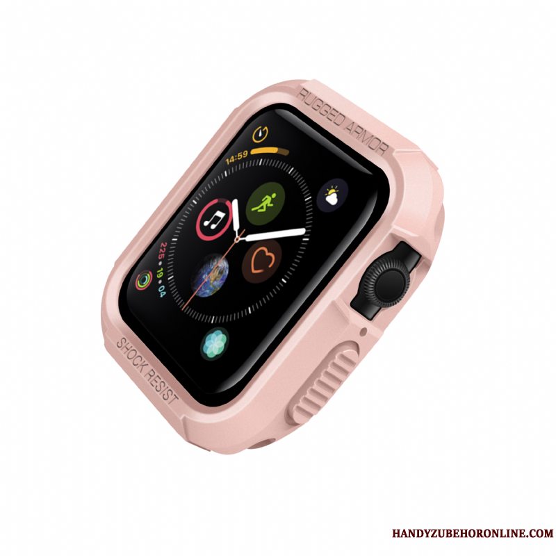 Etui Apple Watch Series 4 Silikone Anti-fald Hvid, Cover Apple Watch Series 4 Beskyttelse