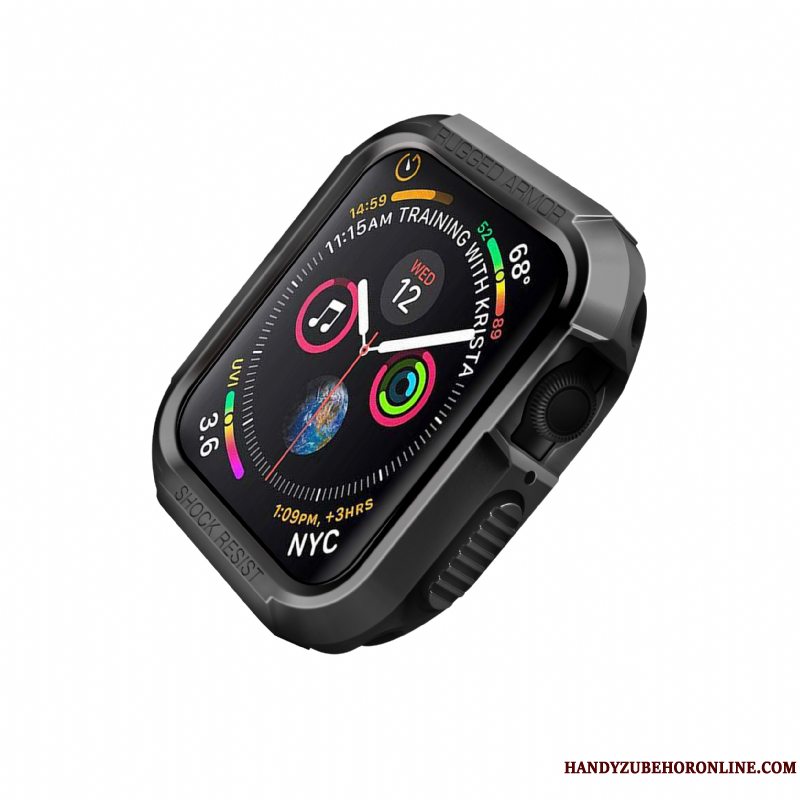 Etui Apple Watch Series 4 Silikone Anti-fald Hvid, Cover Apple Watch Series 4 Beskyttelse