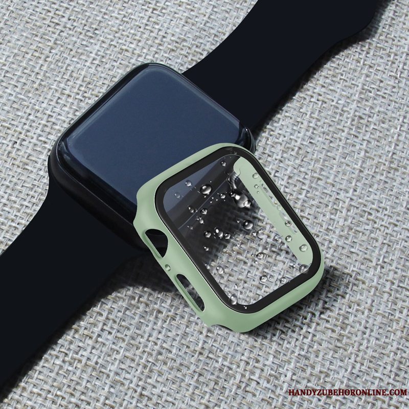 Etui Apple Watch Series 4 Tasker Ramme Rød, Cover Apple Watch Series 4 Beskyttelse Skærmbeskyttelse Hærdning