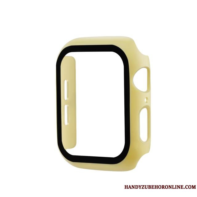 Etui Apple Watch Series 5 Beskyttelse Gul Skærmbeskyttelse, Cover Apple Watch Series 5 Ny Hærdning