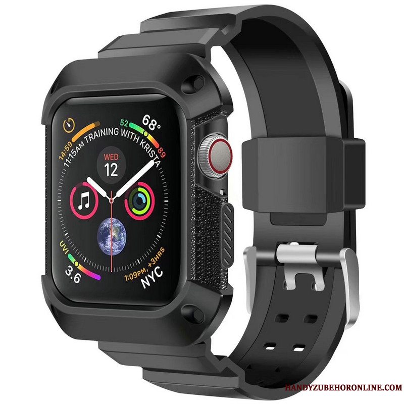 Etui Apple Watch Series 5 Beskyttelse Sport Anti-fald, Cover Apple Watch Series 5 Armour Blå