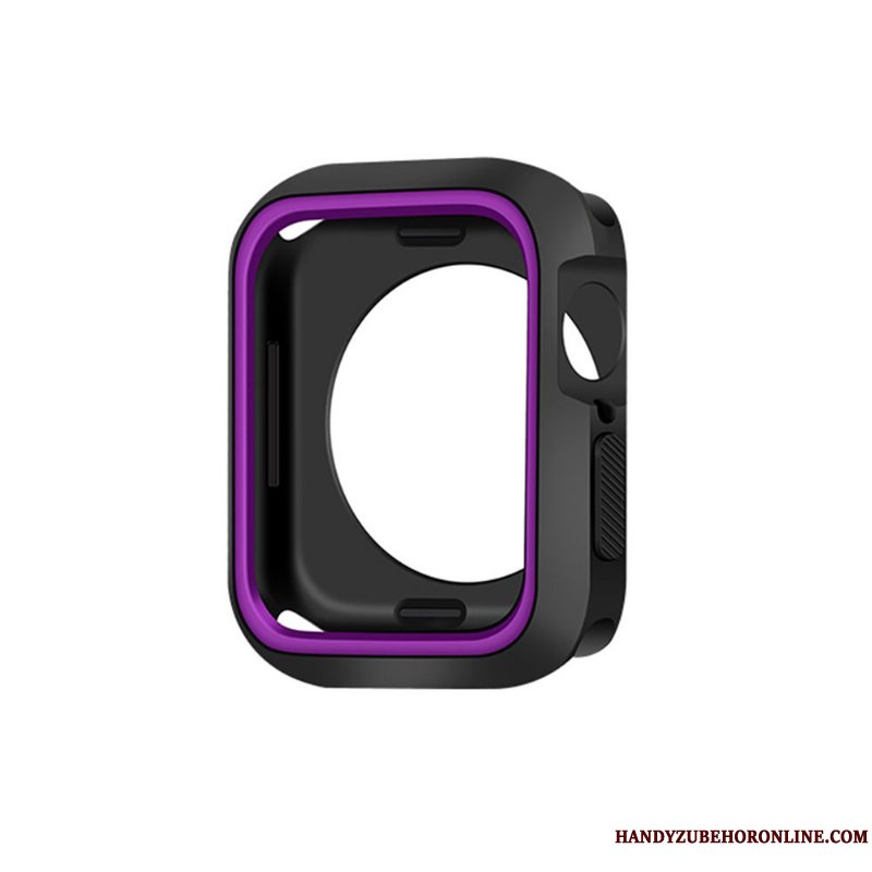 Etui Apple Watch Series 5 Blød Blå, Cover Apple Watch Series 5 Silikone