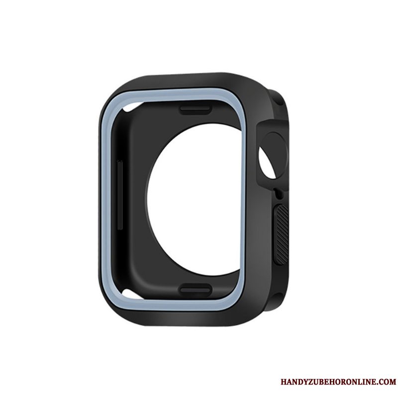 Etui Apple Watch Series 5 Blød Blå, Cover Apple Watch Series 5 Silikone