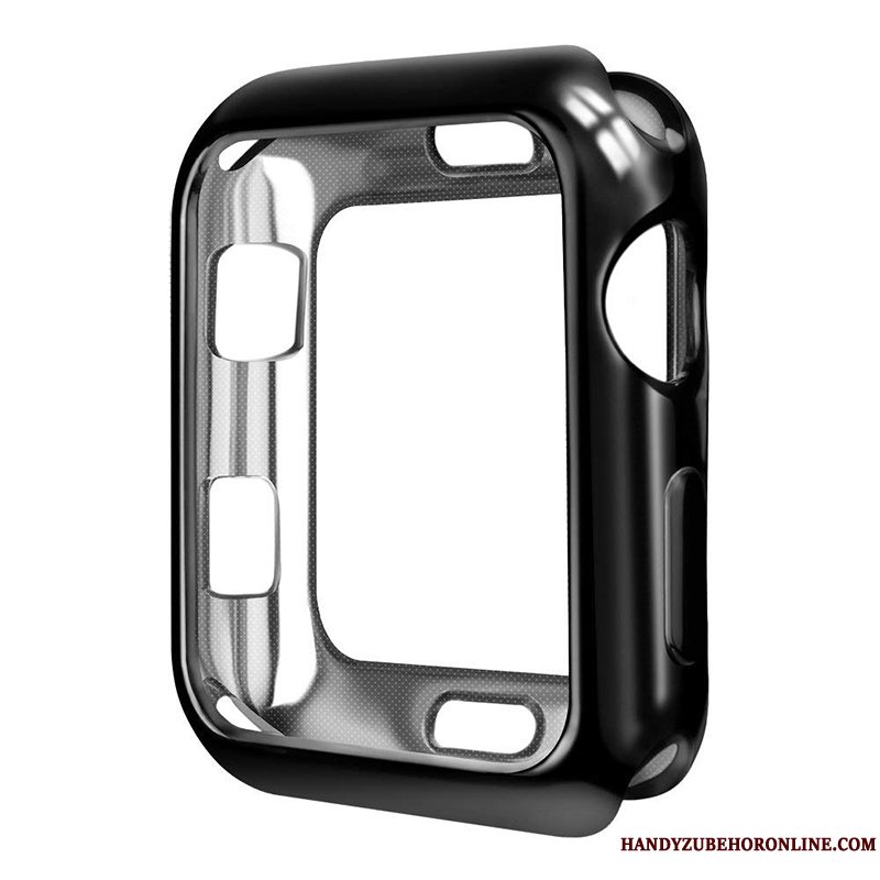 Etui Apple Watch Series 5 Blød Rød Belægning, Cover Apple Watch Series 5 Beskyttelse Gennemsigtig Tynd