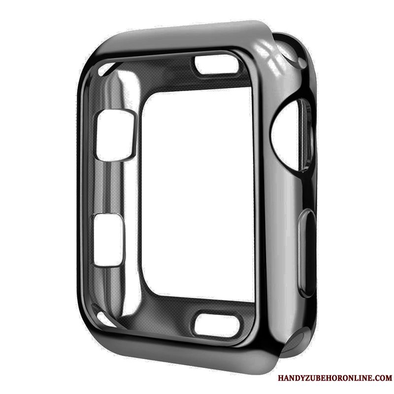 Etui Apple Watch Series 5 Blød Rød Belægning, Cover Apple Watch Series 5 Beskyttelse Gennemsigtig Tynd