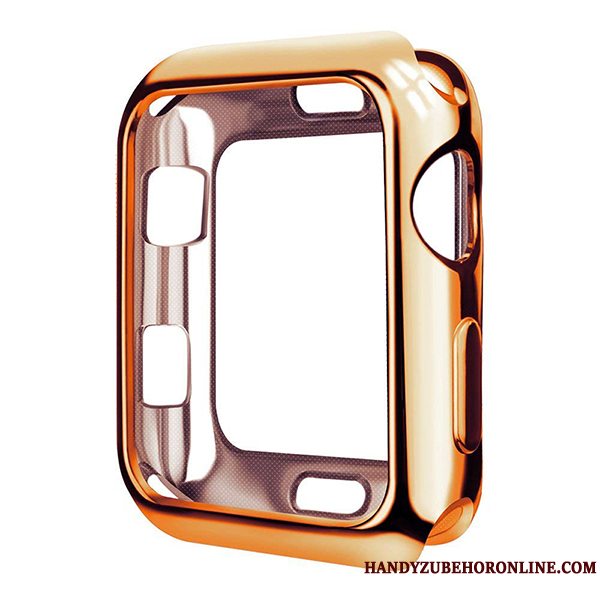 Etui Apple Watch Series 5 Blød Rød Belægning, Cover Apple Watch Series 5 Beskyttelse Gennemsigtig Tynd