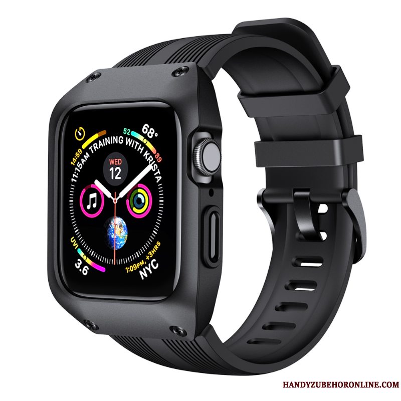 Etui Apple Watch Series 5 Kreativ Grøn Anti-fald, Cover Apple Watch Series 5 Beskyttelse Sport