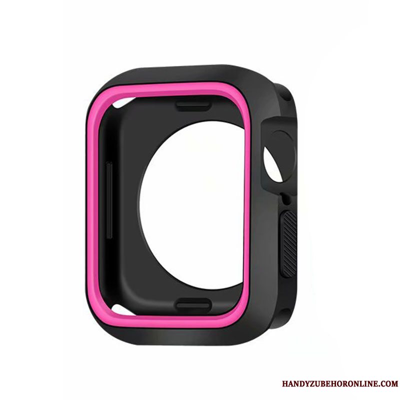 Etui Apple Watch Series 5 Silikone Blå Ramme, Cover Apple Watch Series 5 Tasker