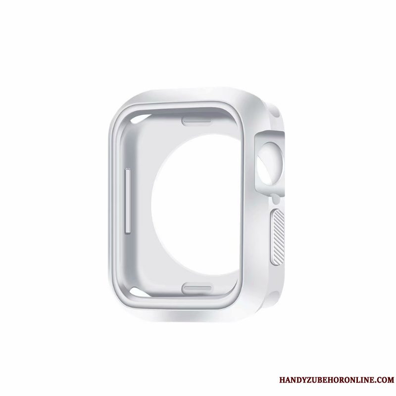 Etui Apple Watch Series 5 Silikone Blå Ramme, Cover Apple Watch Series 5 Tasker