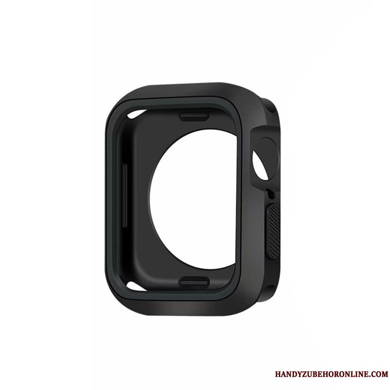 Etui Apple Watch Series 5 Silikone Blå Ramme, Cover Apple Watch Series 5 Tasker