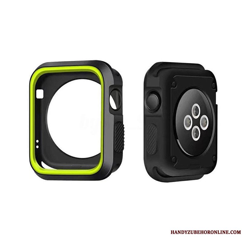 Etui Apple Watch Series 5 Silikone Ramme Tilbehør, Cover Apple Watch Series 5 Blød Hvid Anti-fald