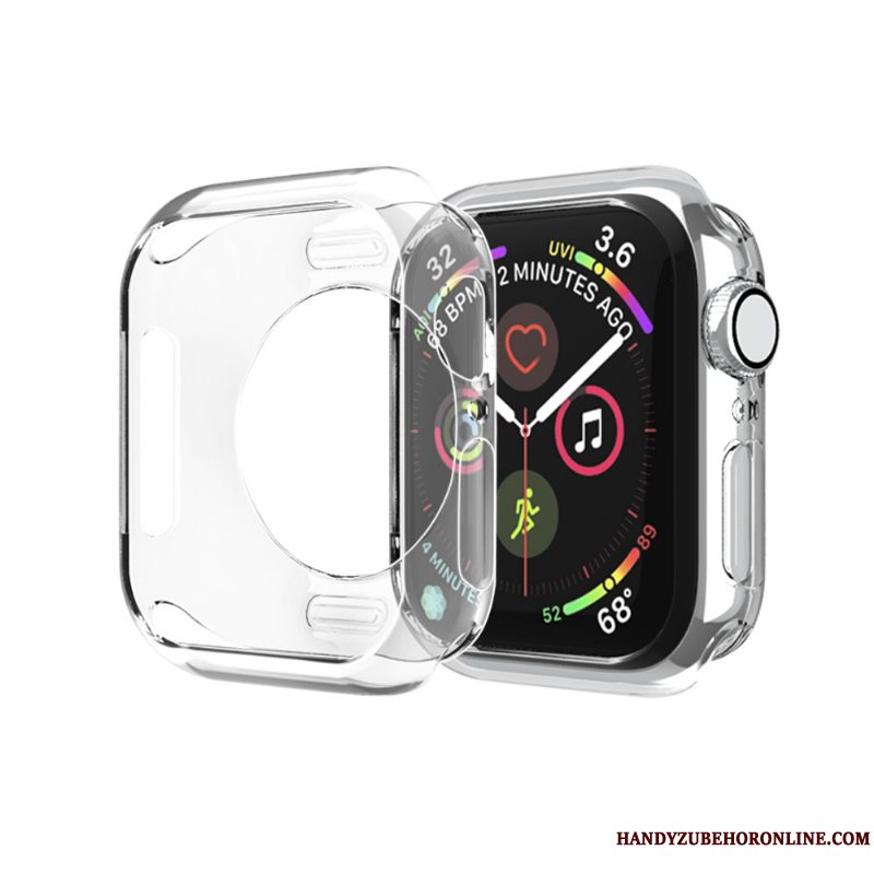 Etui Apple Watch Series 5 Tasker Guld Skærmbeskyttelse, Cover Apple Watch Series 5 Blød Ramme Tynd