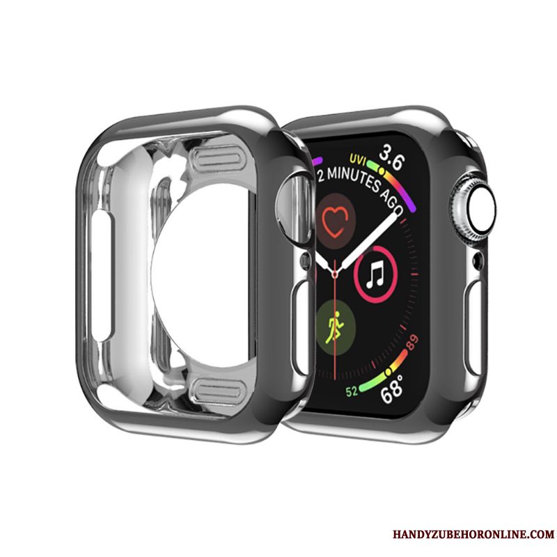 Etui Apple Watch Series 5 Tasker Guld Skærmbeskyttelse, Cover Apple Watch Series 5 Blød Ramme Tynd