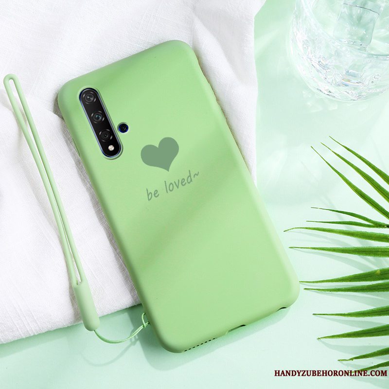 Etui Honor 20 Beskyttelse Nubuck Tynd, Cover Honor 20 Kreativ Trendy Rød