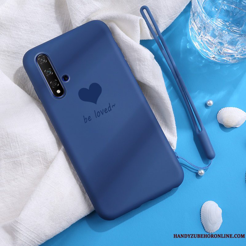 Etui Honor 20 Beskyttelse Nubuck Tynd, Cover Honor 20 Kreativ Trendy Rød