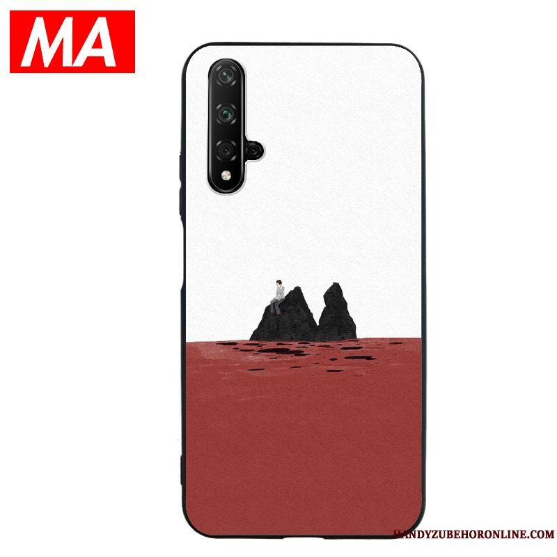 Etui Honor 20 Blød Telefonungdom, Cover Honor 20 Beskyttelse Blå Net Red