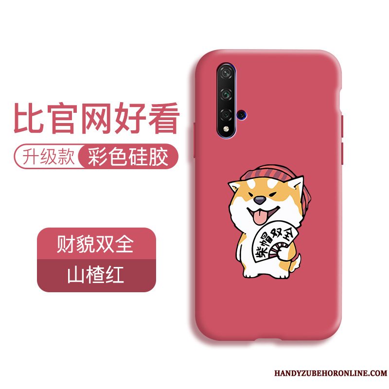 Etui Honor 20 Cartoon Anti-fald Telefon, Cover Honor 20 Tasker Elskeren Net Red