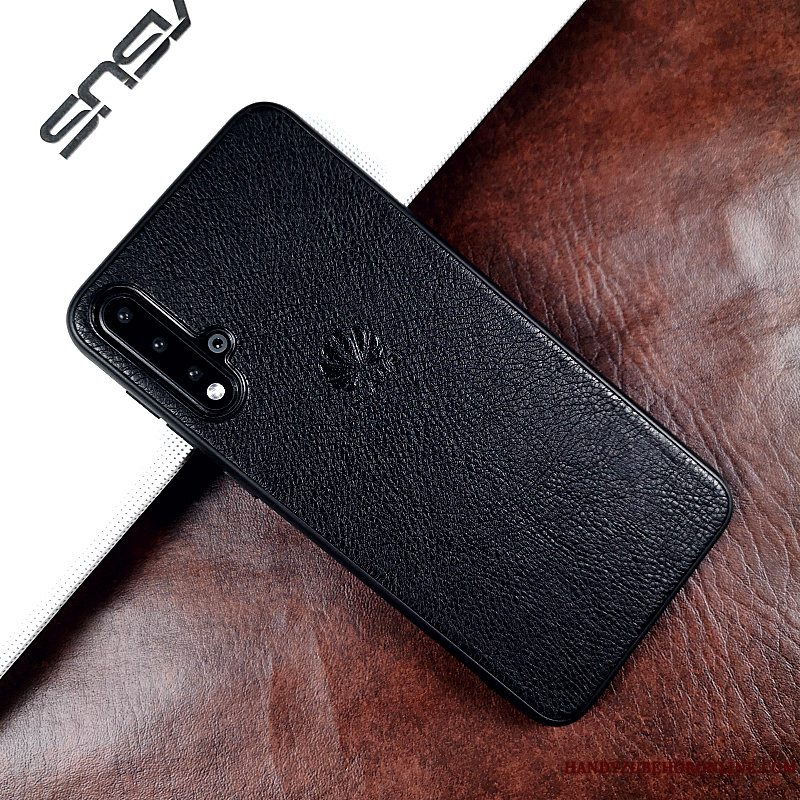 Etui Honor 20 Læder Business Telefon, Cover Honor 20 Beskyttelse High End Anti-fald