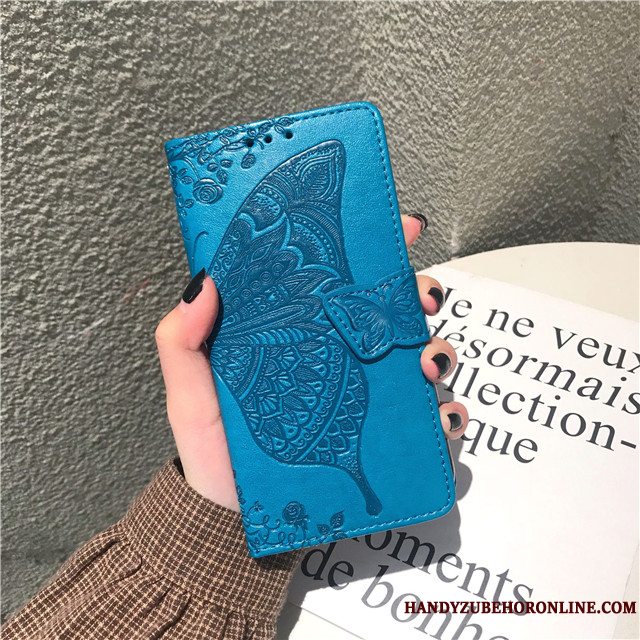 Etui Honor 20 Pro Beskyttelse Rød Telefon, Cover Honor 20 Pro Læder Anti-fald