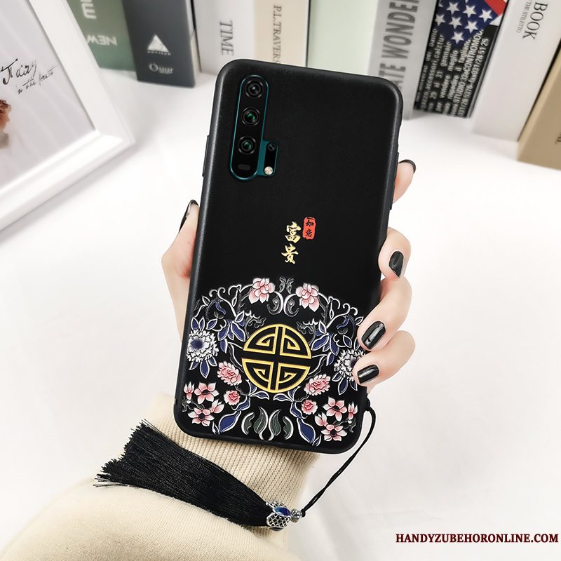 Etui Honor 20 Pro Blød Telefonsort, Cover Honor 20 Pro Tasker Ungdom Af Personlighed