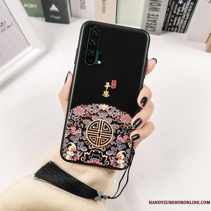 Etui Honor 20 Pro Blød Telefonsort, Cover Honor 20 Pro Tasker Ungdom Af Personlighed