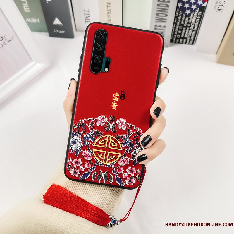 Etui Honor 20 Pro Blød Telefonsort, Cover Honor 20 Pro Tasker Ungdom Af Personlighed