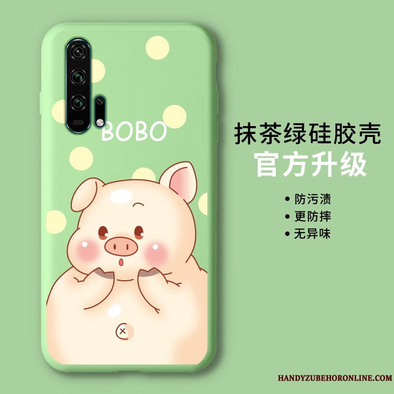 Etui Honor 20 Pro Cartoon Let Tynd Trend, Cover Honor 20 Pro Beskyttelse Grøn Anti-fald