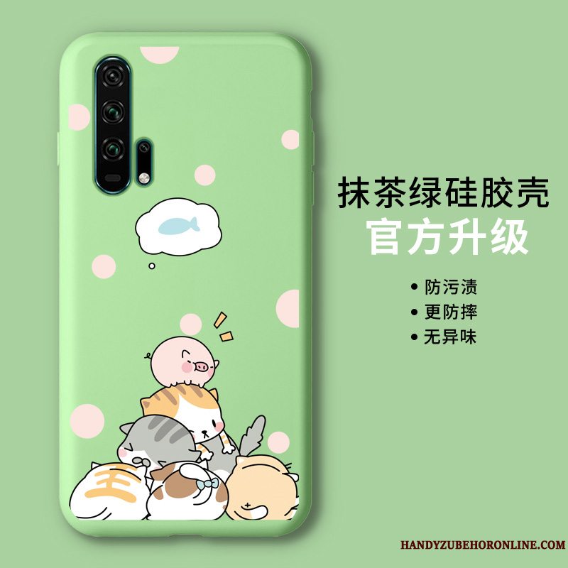 Etui Honor 20 Pro Cartoon Let Tynd Trend, Cover Honor 20 Pro Beskyttelse Grøn Anti-fald