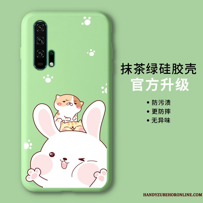Etui Honor 20 Pro Cartoon Let Tynd Trend, Cover Honor 20 Pro Beskyttelse Grøn Anti-fald