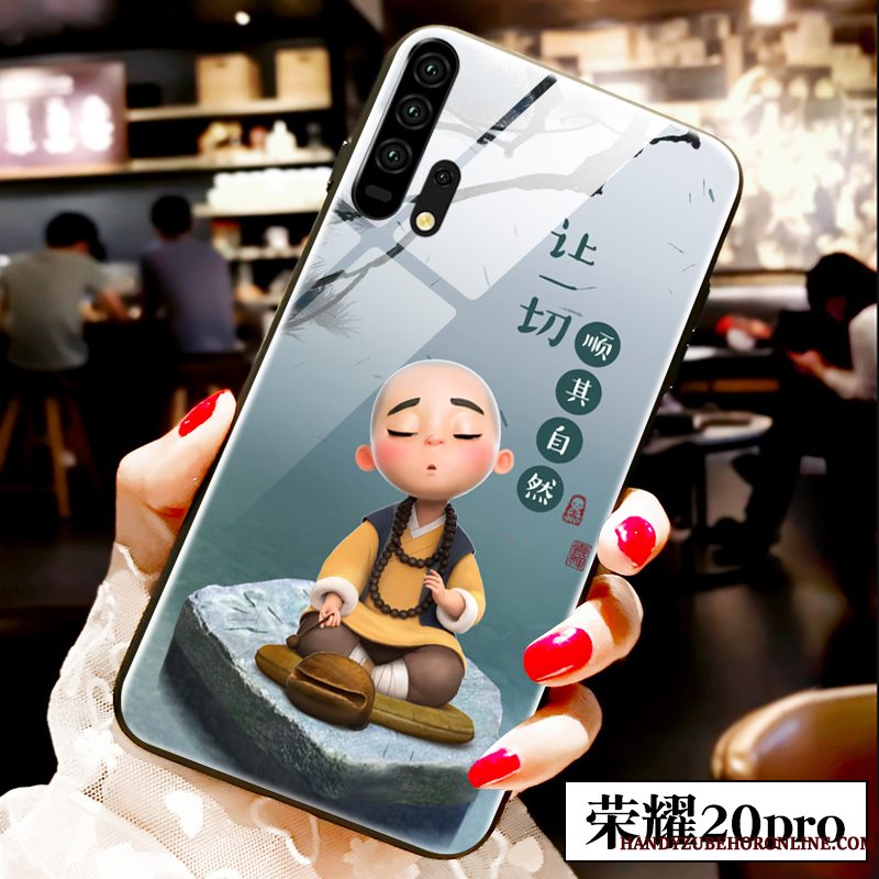 Etui Honor 20 Pro Cartoon Lille Sektion Telefon, Cover Honor 20 Pro Glas Smuk