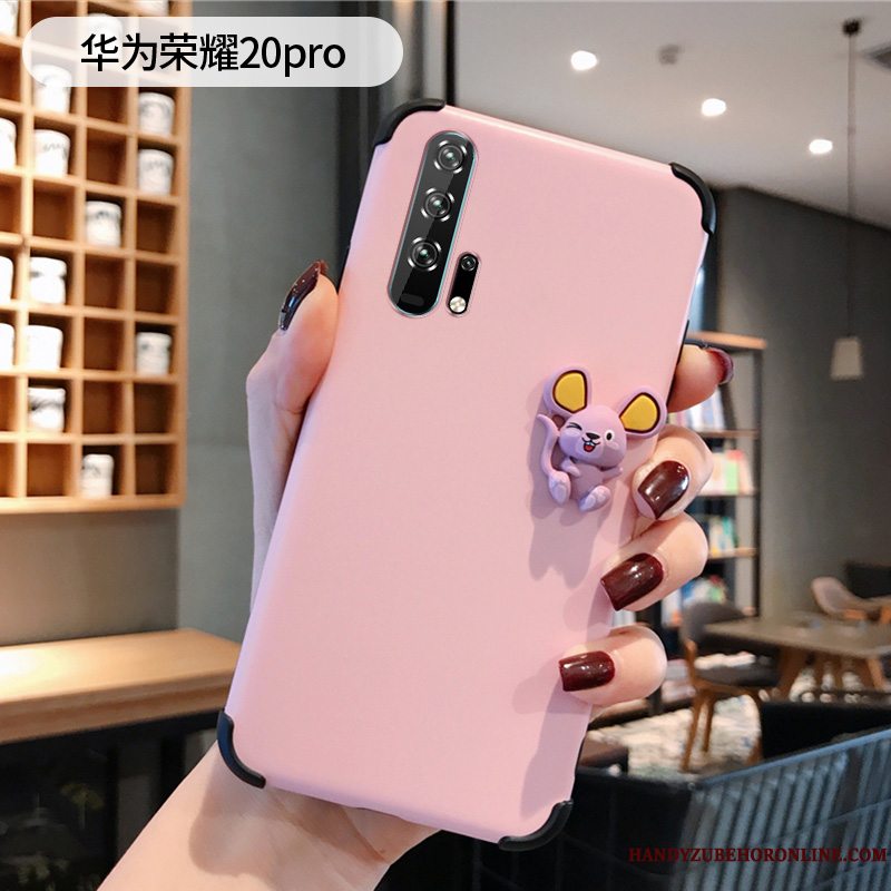 Etui Honor 20 Pro Cartoon Tredimensionale Simple, Cover Honor 20 Pro Silikone Ungdom Anti-fald