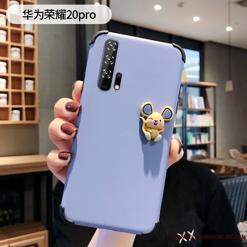 Etui Honor 20 Pro Cartoon Tredimensionale Simple, Cover Honor 20 Pro Silikone Ungdom Anti-fald