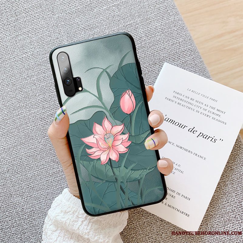 Etui Honor 20 Pro Kreativ Kunst Blå, Cover Honor 20 Pro Beskyttelse Trendy Farve